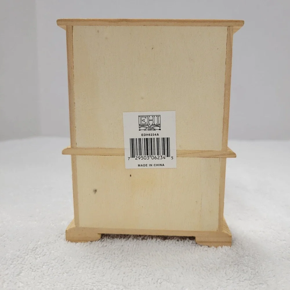 1980s‎ Vintage Doll House 1/12 unfinished wooden furniture: China Cabinet
